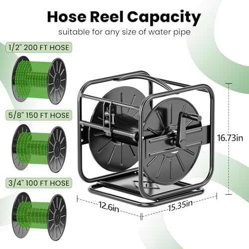 SPECILITE Garden Hose Reels, Holds 100 to 200 FT Hoses - Image 3