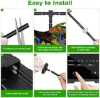 Solar Automatic Drip Irrigation Kit System, 50FT Solar Powered Auto Easy DIY Watering Device Supported Pots Plants, 6 Timing Modes with Anti-Siphoning Device - Image 6