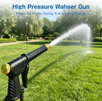 High Pressure Hose Nozzle, Pressure Washer Gun, Heavy Duty Adjustable Twist Hose Nozzle Jet Sweeper Nozzle for 3/4" Garden Hose, 4 Spray Modes for Car Yard Patio Pets Washing (D) - Image 7