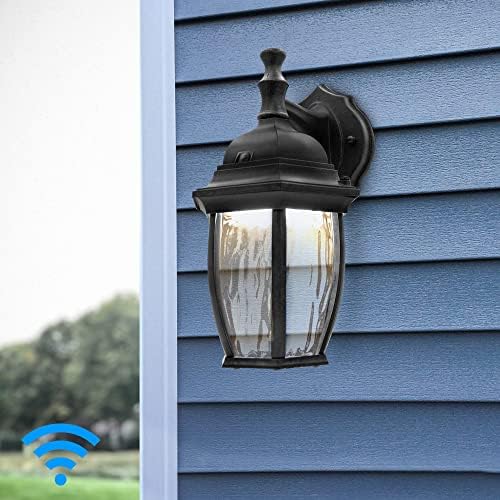 Maxxima Luvoni WiFi LED Outdoor Wall Light, 850 Lumens, CCT 2700K-6500K - Image 4