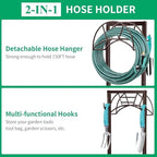 TomCare Garden Hose Holder, 4 Spikes Hose Stand for 160FT Outdoor Hose - Image 5
