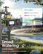2-Packs Water Timer for Outdoor Garden Hose, Hose Timer with Rain Delay/Manual Mode, Automatic Drip Irrigation Controller System for Lawn Yard Garden Watering - Image 3