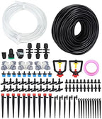 30m Drip Irrigation Kit, Automatic Watering System for Garden, 4mm Micro Spray Hose with Nozzles Valves Adapters Drippers, for Potted Plants Greenhouse Balcony by Unknown
