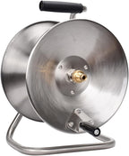 Garden Hose Holder, Stainless Steel Garden Hose Reel, 2 in 1Water Hose Reel, Hand Wall/Floor Mounted Hose Stand for Yard Lawn - Image 5