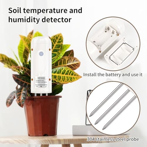 LICAEVEY Smart Soil Sensor, for Zigbee & for Tuya (requiring a Gateway Support), Real Time Detection, IP67 Water Proof, Garden Plants Soil Temperature Humidity Meter - Image 6