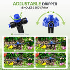 HIRALIY 100FT Drip Irrigation Kit for Raised Beds & Gardens - Image 3