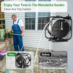 SPECILITE Garden Hose Reel With 100Ft Metal Water Pipe, 360° Rotation Frame - Image 5