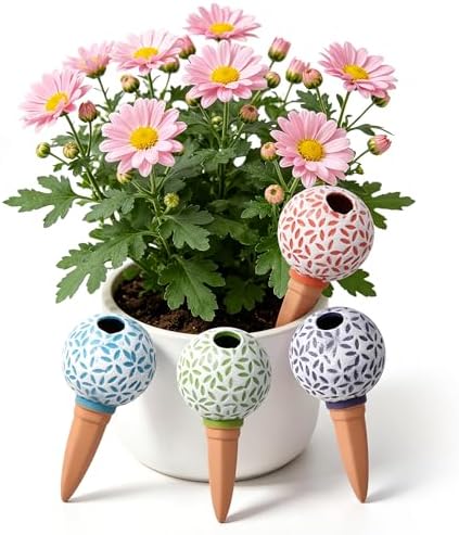 4-Pack Terracotta self-Watering Stakes for Indoor Plants by Unknown