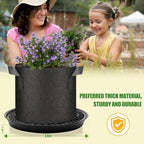 4 Pack Self-Watering Base for Fabric Pot,Auto-Irrigation Water Delivery System,14Inch Plastic Plant Saucer Stand for for Indoor-Outdoo and Grow Tents Greenhouses - Image 2