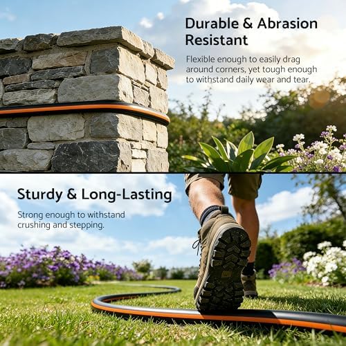 Heavy Duty Garden Hose 30 ft x 5/8", 5-Layer Hybrid Water Hose - Image 6