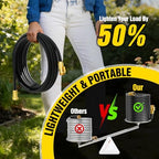 Garden Hose 125 ft Non-Expandable, Flexible Water Hose, Lightweight Hose with 10-Function Nozzle for Yard, Portable, Leak Proof, All-Weather Water Pipe for Outdoor, Car Wash, RV, Lawn - Image 6