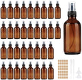 GIVAMEIHF 4 oz Amber Glass Spray Bottles for Essential Oils, Small, 35Pack by GIVAMEIHF