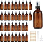 GIVAMEIHF 4 oz Amber Glass Spray Bottles for Essential Oils, Small, 35Pack by GIVAMEIHF