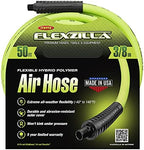 Flexzilla Open Face Retractable Air Hose Reel, 3/8 in. x 50 ft., Heavy Duty, ZillaGreen - L8611FZ & Air Hose, 3/8 in. x 50 ft., 1/4 in. MNPT Fittings, Heavy Duty, Lightweight, Hybrid, ZillaGreen - Image 6