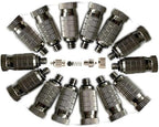 60PCS Brass Misting Nozzle, High-Pressure Fogging Spray Nozzles, Cooling Mist Replacement Heads 10/24 UNC for Outdoor Cooling Mister System, Greenhouse, Landscaping, 0.004-0.039" Orifice(0.15mm) by Melairy