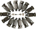 60PCS Brass Misting Nozzle, High-Pressure Fogging Spray Nozzles, Cooling Mist Replacement Heads 10/24 UNC for Outdoor Cooling Mister System, Greenhouse, Landscaping, 0.004-0.039" Orifice(0.4mm) by Melairy