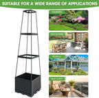 Garden Bed with Trellis 45 Inch Self-Watering Gardening Supplies - Image 5