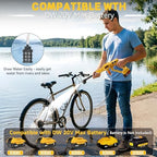 Cordless Cleaning Tool Compatible with Dewalt 20V Max Battery, Portable Handheld Vehicle Cleaner with 6-in-1 Nozzle & 16.5FT Drain Hose for Car/Fence/Patio/Deck/Bike Cleaning(Tool Only) - Image 6