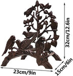 Garden Hose Holder Cast Iron Heavy Duty Water Hose Hanger, Outside Wall Mount, Solid Metal Decorative Rack/Organizer/Stand, Easy to Install, Hold Up to 50/75/100 ft (Hose holder - Hummingbird) - Image 3