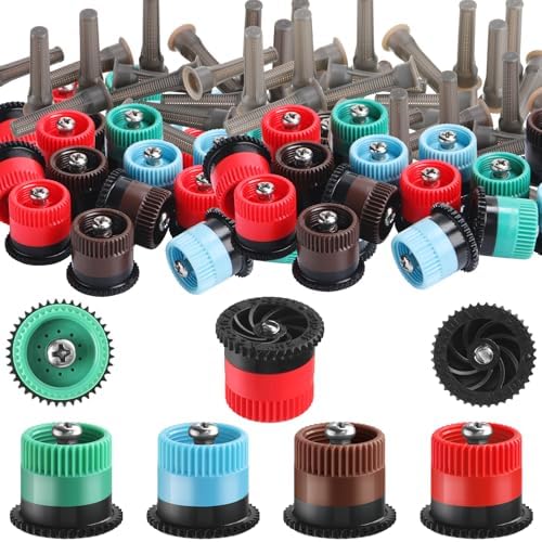Honoson 60 Pcs Sprinkler Heads Replacement, 4/6/8/10 Van, Color 4 by Honoson