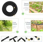 TLGREEN 100ft 1/2" Heavy-Duty Soaker Hose Kit with Solid Brass Connectors - Image 3
