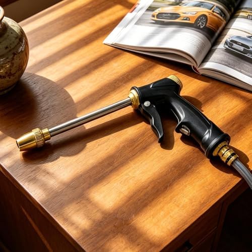 Water Hose Nozzle High Pressure Metal Heavy Duty Attachment - Image 3