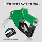 1" NPT Automatic Fuel Nozzle with Hook, Gas Nozzle Diesel Pump Handle Max Flow Rate 30GPM, 3-speed Padlock, Auto Shut Off, 19/16" (OD=30mm) Spout for Gasoline, Diesel, Kerosene Biodiesel - Image 4