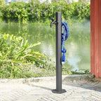 Outdoor Faucet Vertical Garden Water Column Stainless Steel Freestanding Garden Hose Holder for Garden Irrigation and Watering(50x5cm/20x2in) - Image 3