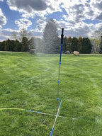 Keyfit Tools Aqua Grande Water Towers (2PK) Sprinklers 19,000+ Sqf Large Area Lawn Yard & Garden 6+ Foot Tall ~Highest Output Largest Area Covered Over 220' Diameter Spray 8GPM Precision Heads - Image 5