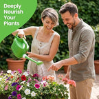 Plastic 1-Gallon Watering Can with Long Spout and Dual Handle for Indoor & Outdoor Plant Care, Lawn Maintenance and Yard Gardening - Image 3