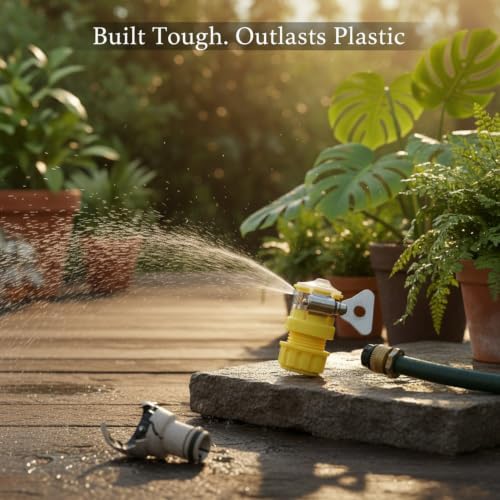 Zinc Alloy Garden Hose Spray Nozzle - Watering Wand with Adjustable Multi-Pattern Head for Outdoor Cleaning & Gardening - Image 2