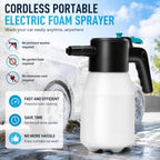 Electric Foam Sprayer, Rechargeable Portable Pump Sprayer - Image 2