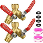 2 Pack Brass Garden Hose Splitter 2 Way, Full Flow Hose Splitter by Unknown