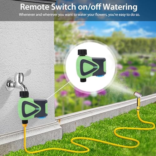 Zunate WiFi Sprinkler Timer for 3/4 Inch Hose, APP Voice Control Smart Water Timer, Automatic Irrigation Controller for Garden Lawn Yard with 45m Range, Family Sharing - Image 4