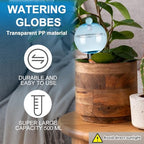 6 Pack Self Watering Globes 17oz Large Plant Watering Globes Top Fill, Self Water Planter Insert Indoor/Outdoor Plastic Water Bulbs Slow Release Terracotta for Plants, Blue - Image 5