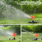 FANHAO Heavy Duty Pulsating Impact Sprinkler for Yard, 360 Degree Rotating Lawn Sprinklers with All Metal Base, Adjustable Large Area Irrigation Sprinkle for Garden, Covers Up to 5,800 Sq. Ft - Image 5