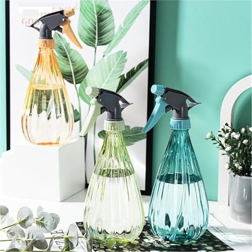 KeuLen Empty Spray Bottle,500ml Watering Can Gardening Plant Flower Irrigation Mist Sprayer Household Cleaning Hairdressing Tool(Color 01)(Green) - Image 2
