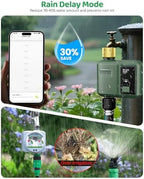 WiFi Water Timer for Garden Hose, Smart Sprinkler Controller with 984ft RF Range, Smart Lawn Watering System Irrigation Timer, APP/Voice Control, Rain Delay, Manual Irrigation (Brass Inlet) - Image 5
