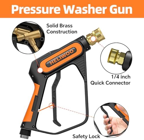 Short Pressure Washer Gun with Foam Cannon - Image 4