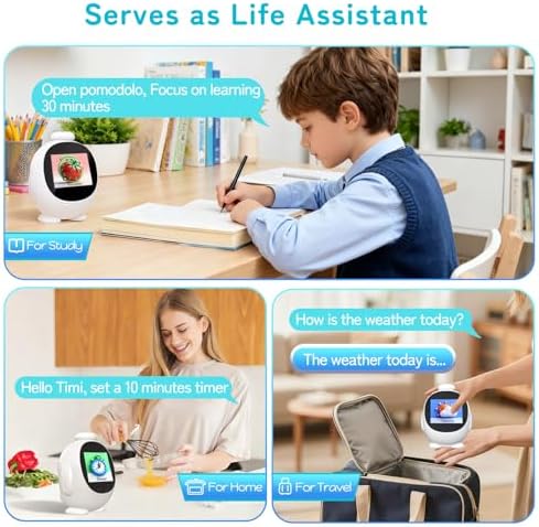 Smart Alarm Clock for Kids with AI Voice & Time Management, Sleep Trainer with 12 White Noise Sounds, Ok to Wake Night Light, Toddler Clock for Bedroom, Fun Educational Children Gift - Image 3