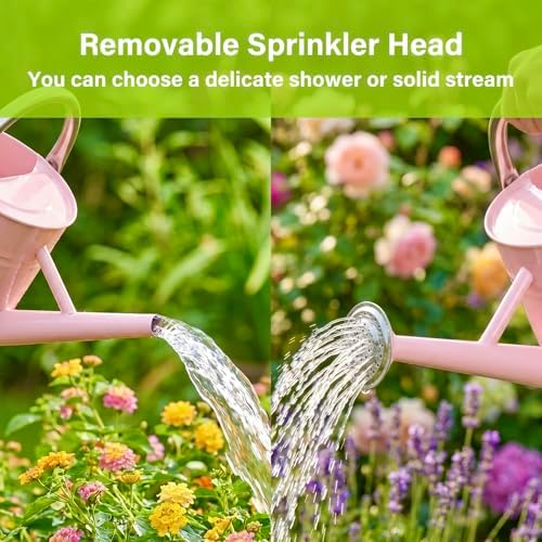 1 Gallon Watering Can for Outdoor&Indoor Plants，Pink - Image 4