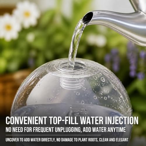 26 oz 4 Pack Extra Large Self Watering Globes Self Watering Globes Planter Insert Plastic Water Bulbs, Automatic Watering Planter Insert Indoor/Outdoor Plant Watering Devices - Image 3