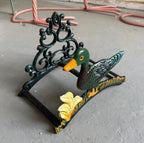 EatingBiting Cast Iron Heavy Duty Garden Hose Holder Duck Decorative Hand-painted Wall Mounted Water Hose Rack Reel Butler Hanger Water Pipe Holds, Rack, Hanger, Antique Wall Decorations - Image 5