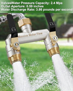 Hose Splitter 2 Way Heavy Duty, Brass Garden Hose Splitter - Image 5