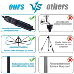 Standing Misters for Outside Patio, 5.3 FT Adjustable Height Misting System with Rechargeable Water Pump & Portable Bucket, No Faucet Needed, Outdoor Cooling Mister for Patio, Backyard, Porch & Lawn - Image 3