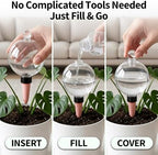 EX-Large Plastic Plant Self Watering Globes Top Fill-Plant Watering Devices - Image 3