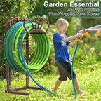 Qatsrin Garden Hose Holder with Large Basket, Heavy Duty Hose Reel, Bronze - Image 6