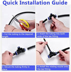 Outdoor Misting Kit for Site, Spray System with Brass Mist Nozzles - Image 7
