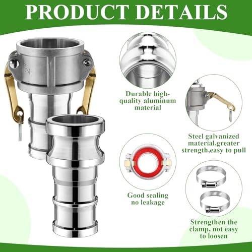 4 Set 2 Inch Camlock Fittings Type C&E - Image 3
