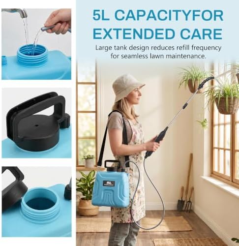 High Reach Plant Waterer with Spray Can Electric Water Sprayer - Image 2